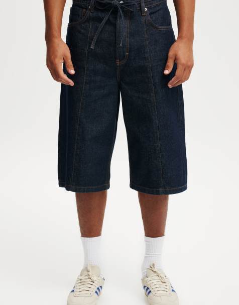 Cotton:On Super baggy jort in pintuck shutter blue - view 1