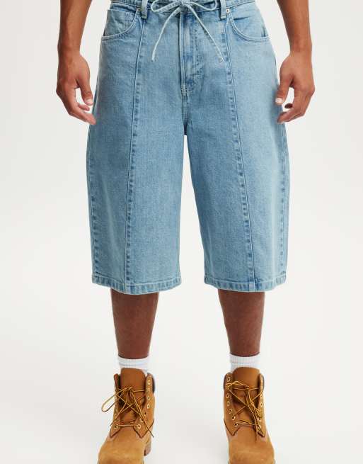Cotton:On Super baggy jort in pintuck sports blue
