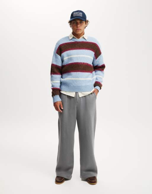 Cotton:On Super baggy track pant in grey