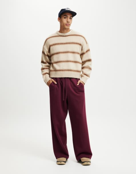Cotton:On Super baggy track pant in purple - view 1