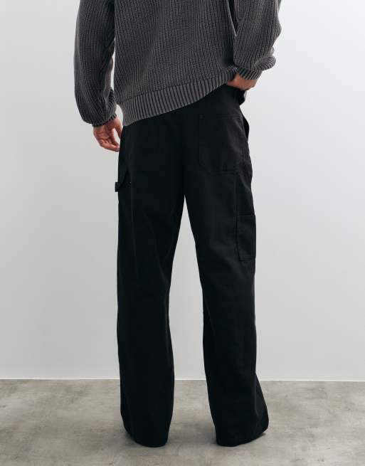 CottonOn super baggy trouser in onyx, 3 of 5