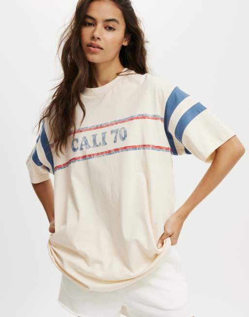 Cotton:On Super oversized graphic tee in white