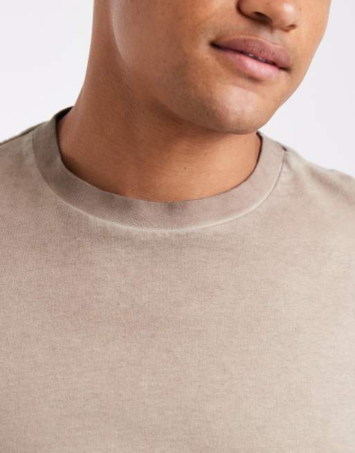 Cotton On - T-shirt à manches longues décontracté style années 2000 - Taupe chiné , 5 de 5