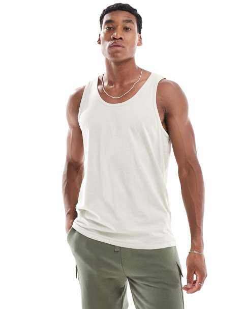 Cotton:On Tank in ivory - view 1