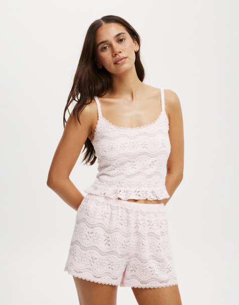 Cotton:On Textured super soft cami in pink - view 1