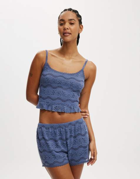 Cotton:On Textured super soft short in blue - view 1