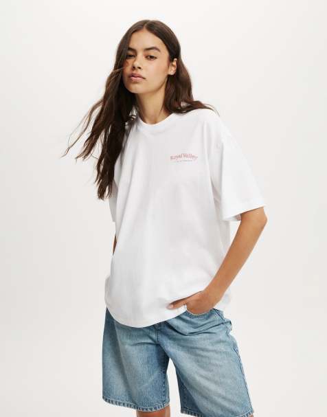 Cotton:On The boxy graphic tee in white - view 1