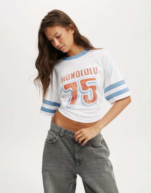 Cotton:On The boxy graphic tee in white