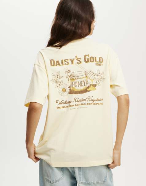 Cotton:On The boxy graphic tee in yellow - view 1