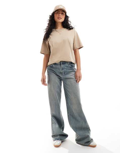 Cotton:On The boxy oversized tee in beige
