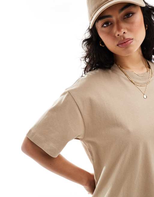 Cotton:On The boxy oversized tee in beige, 2 of 4