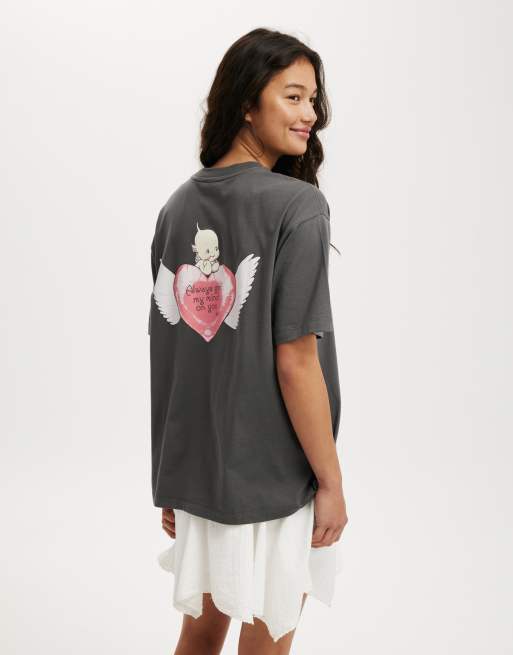 Cotton:On The lcn boxy graphic tee in grey