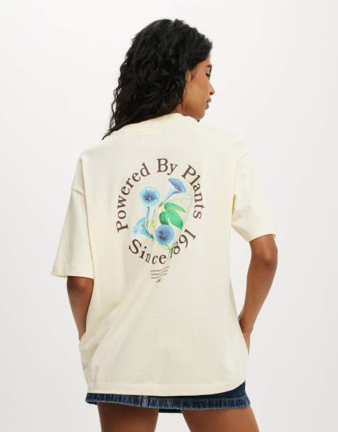 Cotton:On The lcn boxy graphic tee in yellow - view 1
