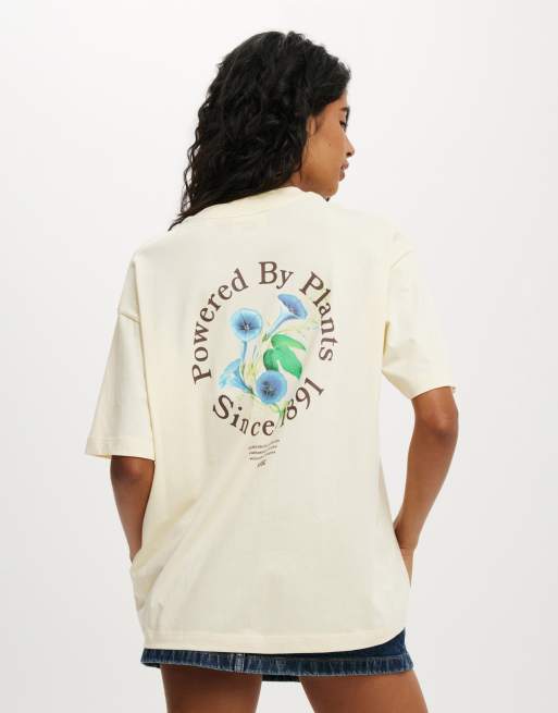 Cotton:On The lcn boxy graphic tee in yellow
