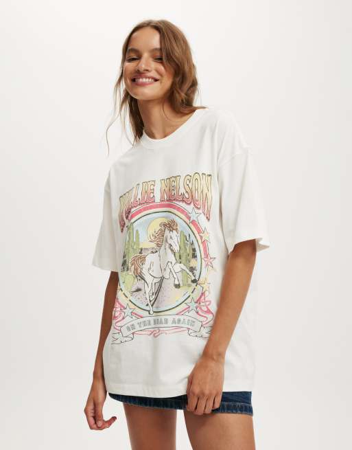 Cotton:On The lcn music boxy graphic tee in white