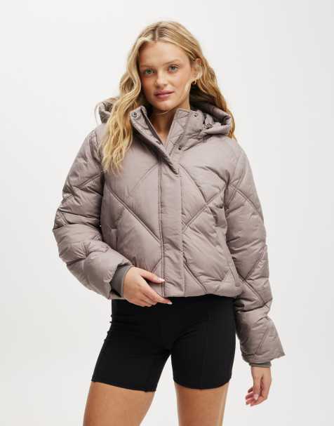 Cotton:On The mother puffer jacket in grey - view 1