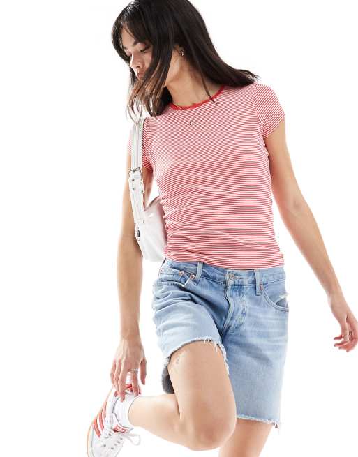 Cotton:On The one  rib crew short sleeve tee in multi
