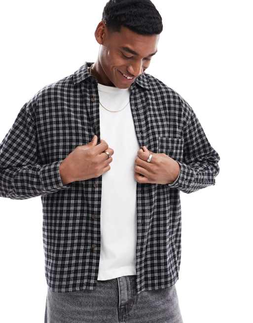 Cotton:On Tribeca long sleeve shirt in black