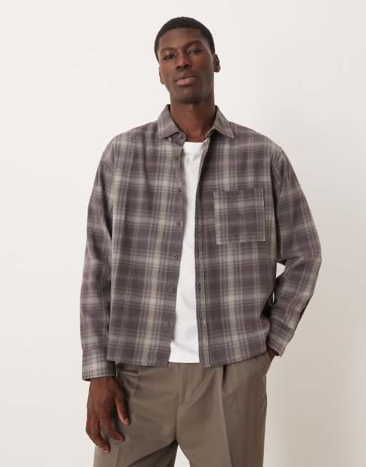 Cotton:On Tribeca long sleeve shirt in charcoal
