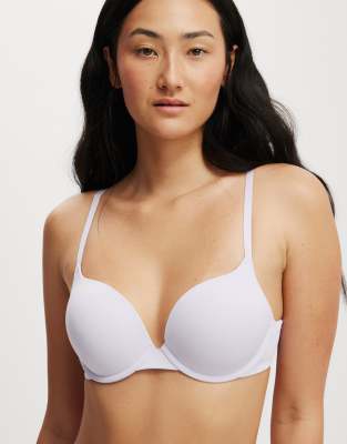 Cotton:On Ultimate Comfort Push Up2 T-Shirt Bra In Purple