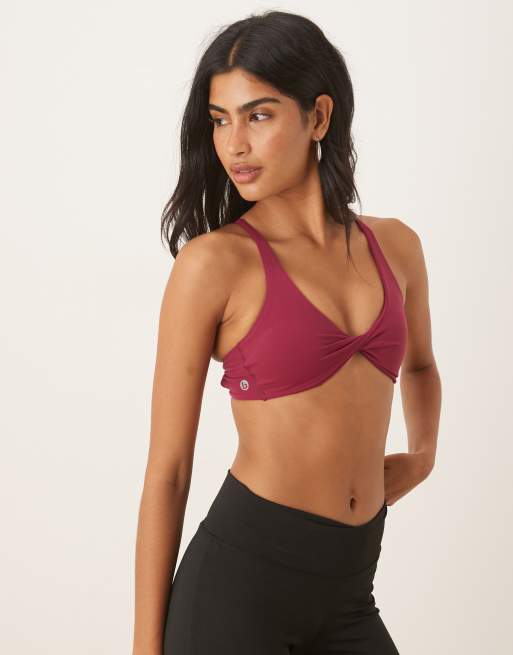 Cotton:On Ultra luxe twist front crop in red