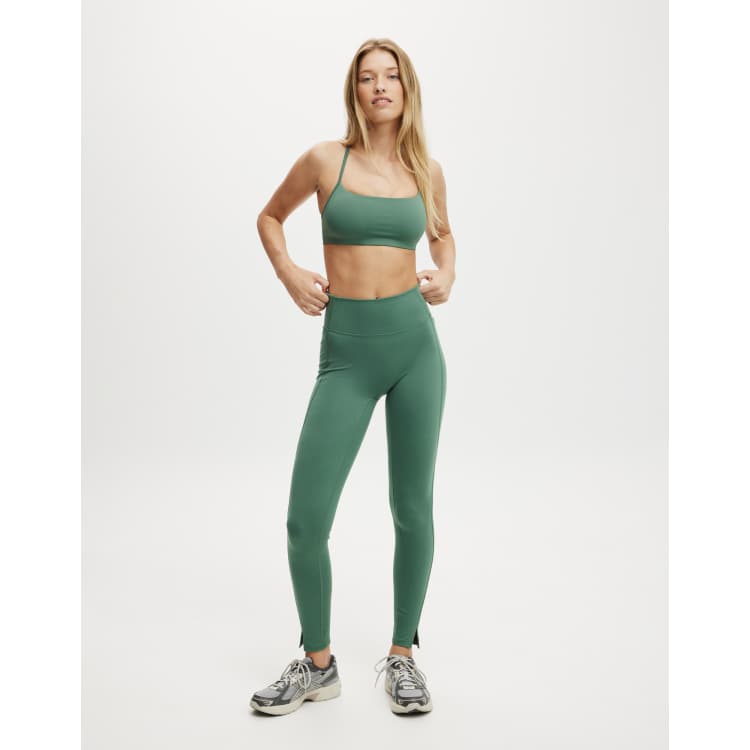 Cotton:On Ultra soft side pocket full length tight in green ASOS