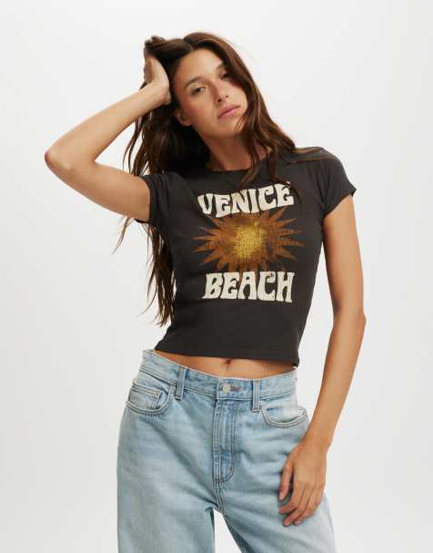 Cotton:On Urban graphic baby tee in black - view 1