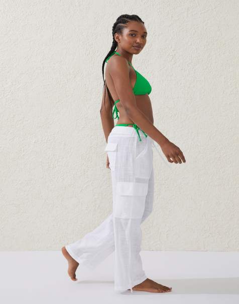 Cotton:On Utility beach pant in white - view 1