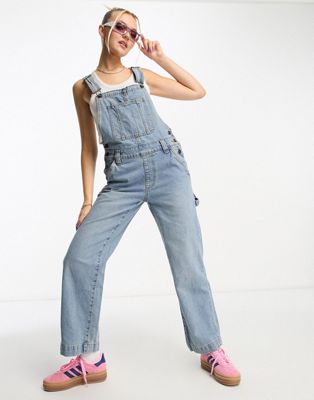 Cotton:On utility denim overalls in mid blue