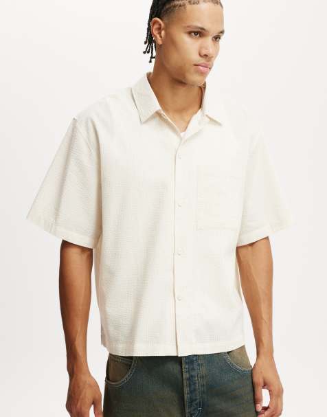 Cotton:On Ventura short sleeve shirt in beige - view 1