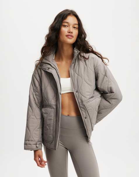 Cotton:On Warm up relaxed lightweight jacket in grey - view 1