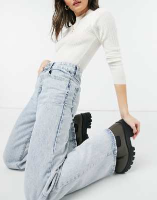 long wide leg jeans cotton on