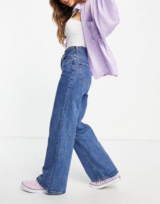 Cotton:On wide leg jeans in midwash blue