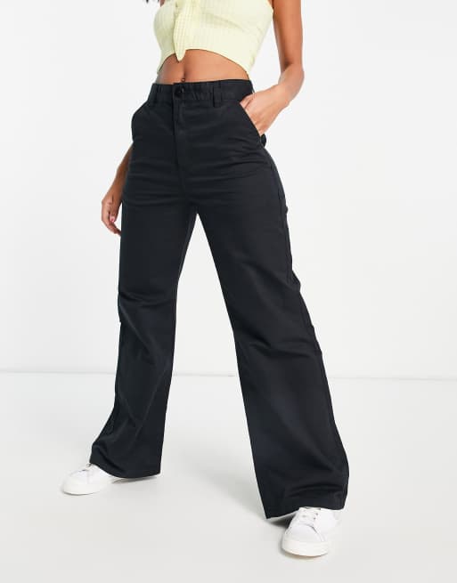 Cotton On Cotton On Low Rise Wide Leg Trousers in Black