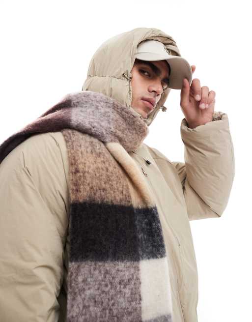 Cotton:On Wide scarf in black, 2 of 3