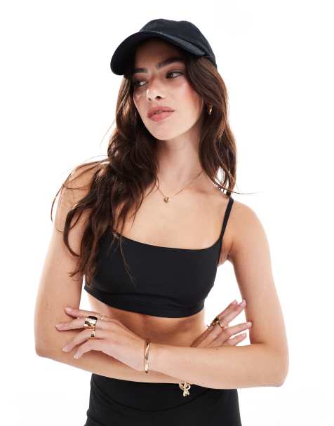 Cotton:On Workout yoga crop in black core - view 1