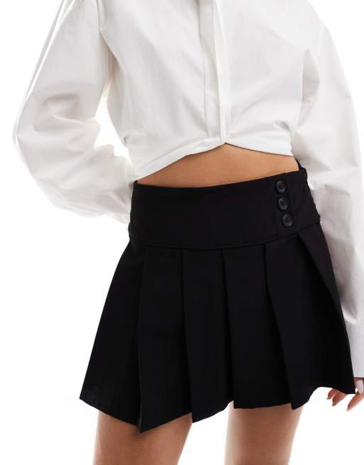 Cotton On Wren pleated mini skirt in black