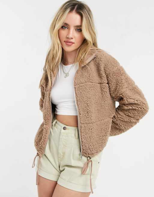 Cotton sherpa clearance jacket