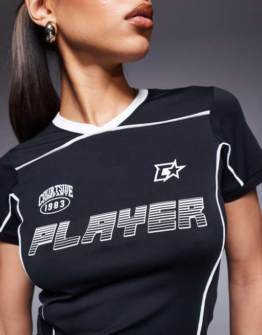 Courtside - Baby T-shirt met sportmotief in zwart, 3 van 4