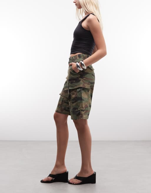 Courtside baggy cargo shorts in camo, 2 of 5