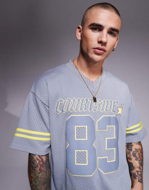 Courtside sports top with contrast stripe detail in dark grey