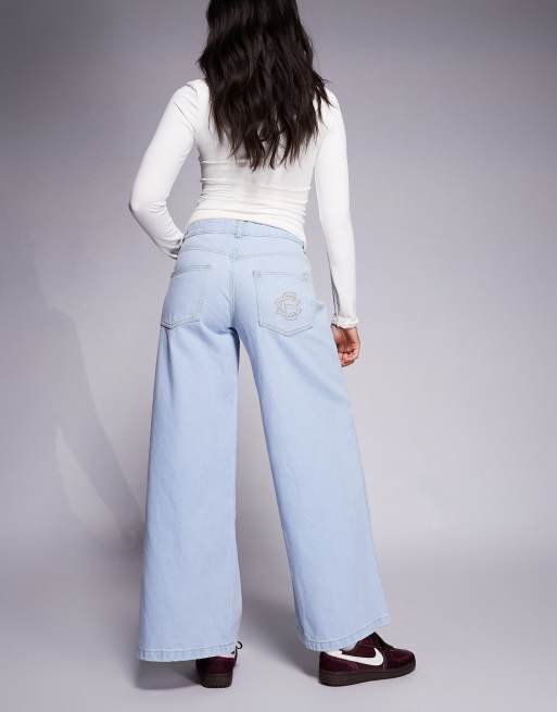 Courtside – Jasnoniebieskie jeansy baggy w stylu carpenter, 3 z 5