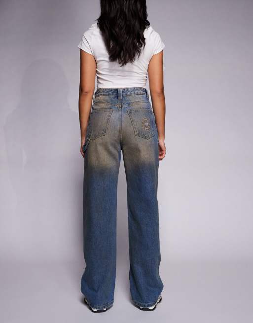 Courtside - Jeans ampi blu lavaggio vintage chiaro, 3 di 5