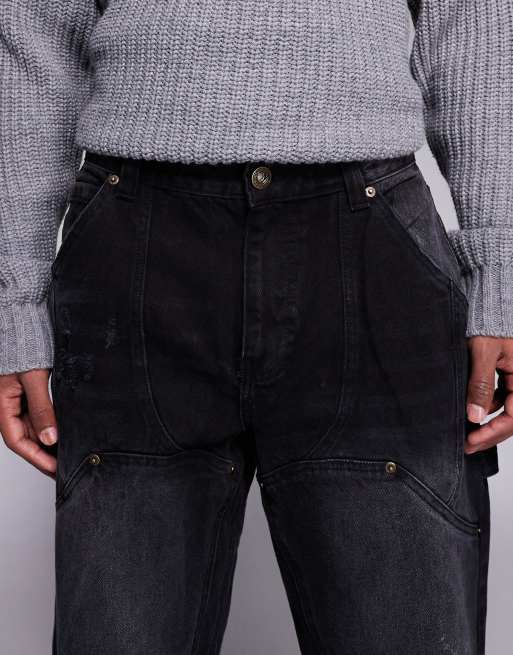 Courtside - Jeans ampi nero slavato, 5 di 5