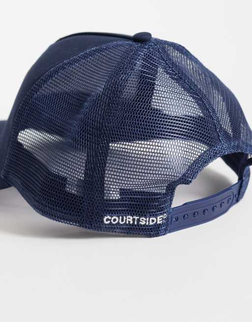 Courtside logo cap in navy, 3 of 3