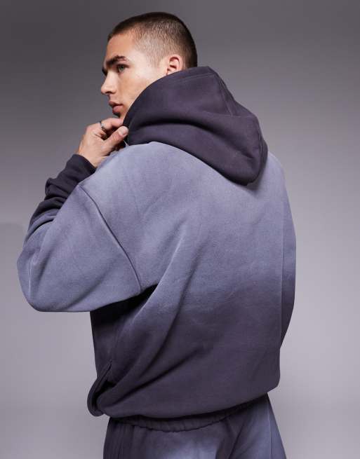 Courtside logo detail hoodie in washed grey (part of a set), 4 of 4