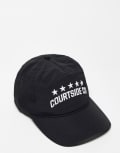 [Courtside] Courtside logo detail snapback cap in black One Size BLACK
