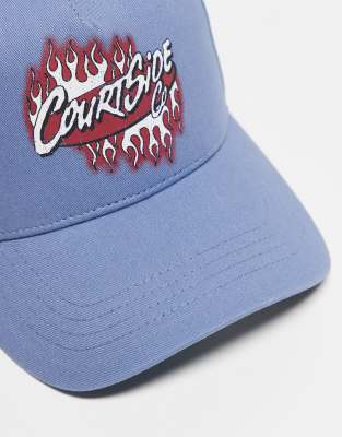 Courtside Motif Logo Detail Snapback Cap