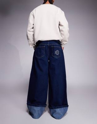 Courtside Oversized Jeans In Blue
