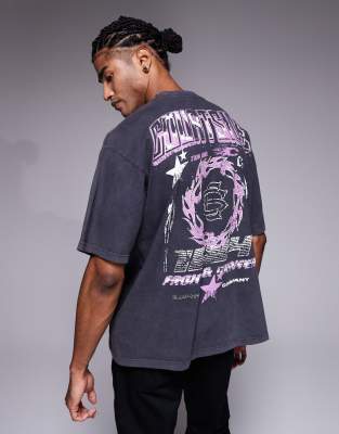 Courtside Oversized T-shirt In Blue